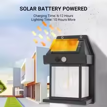 Outdoor Solar Tungsten Wall Light with Motion Sensor IP65 Waterproof LED Safety Light for Patio Outdoor Deck Porch Barn Garage