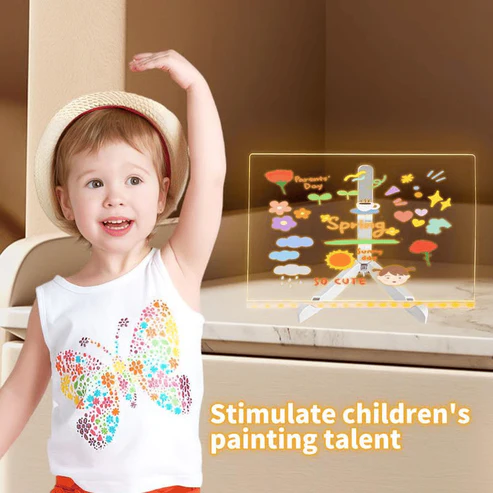 DIY Glowing Writing Board Fun and Creative for Kids
