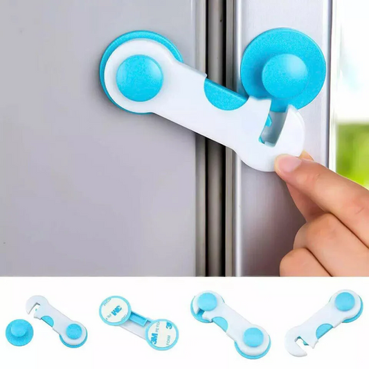 2 pack Children Safe Locks Plastic  Cabinet Lock Child Safety   Baby Protection  Refrigerators Baby Security  Drawer Latches