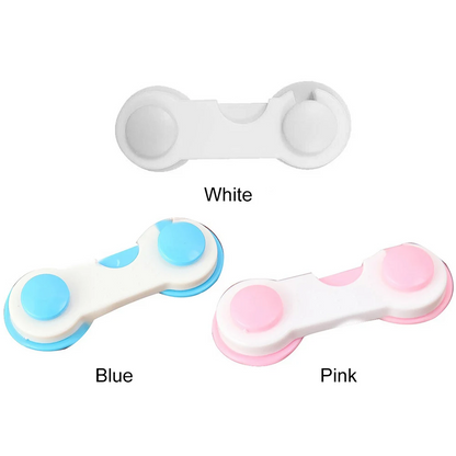2 pack Children Safe Locks Plastic  Cabinet Lock Child Safety   Baby Protection  Refrigerators Baby Security  Drawer Latches