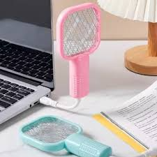 USB Mosquito Swatter Trap Pest Control Portable Electric Shock Insect Racket