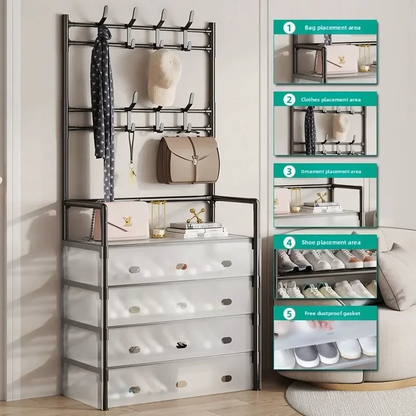 Dustproof Coat Rack & Shoe Rack   (Box Packing)