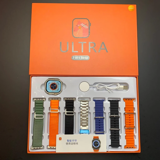 7in1 Straps Ultra Smart Watch with Box Packin
