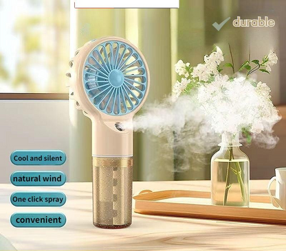 Mini Rechargeable 4 Speed Handheld Fan with Water Mist Spray   model no 6618